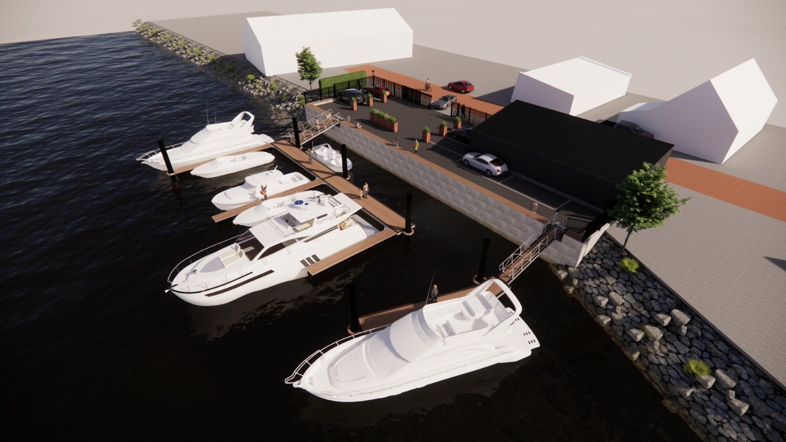 Jachten in de haven